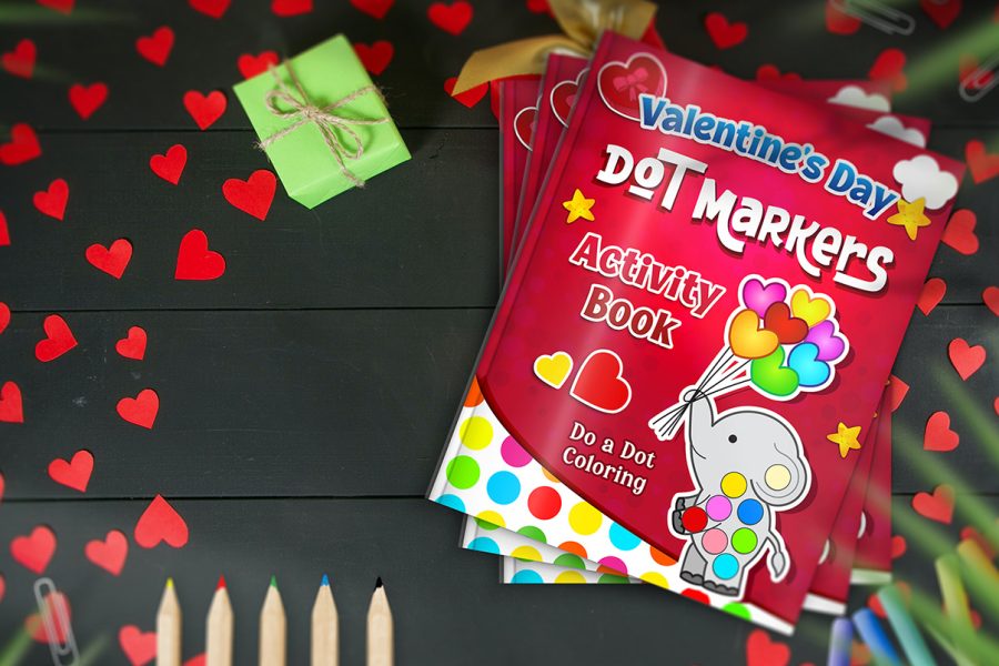 Valentine's Day Dot Marker Activity Colouring Book