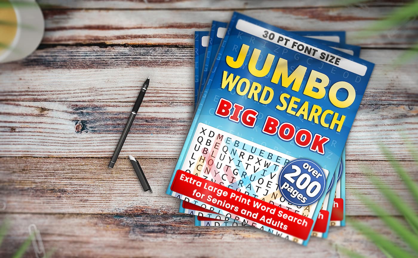 Jumbo Word Search Big Book For Seniors