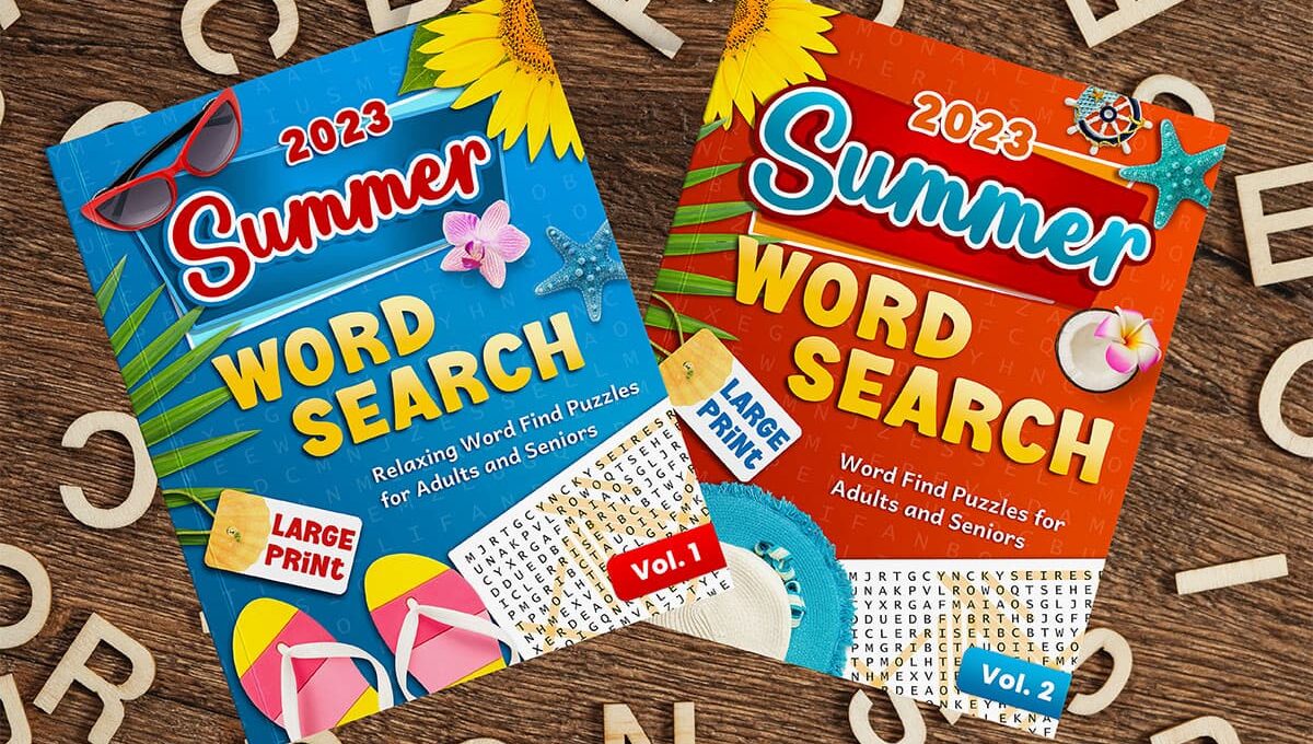 Large Print Summer Word Search Books