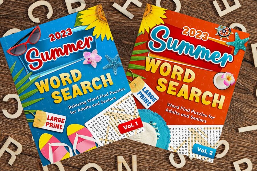 Large Print Summer Word Search Books