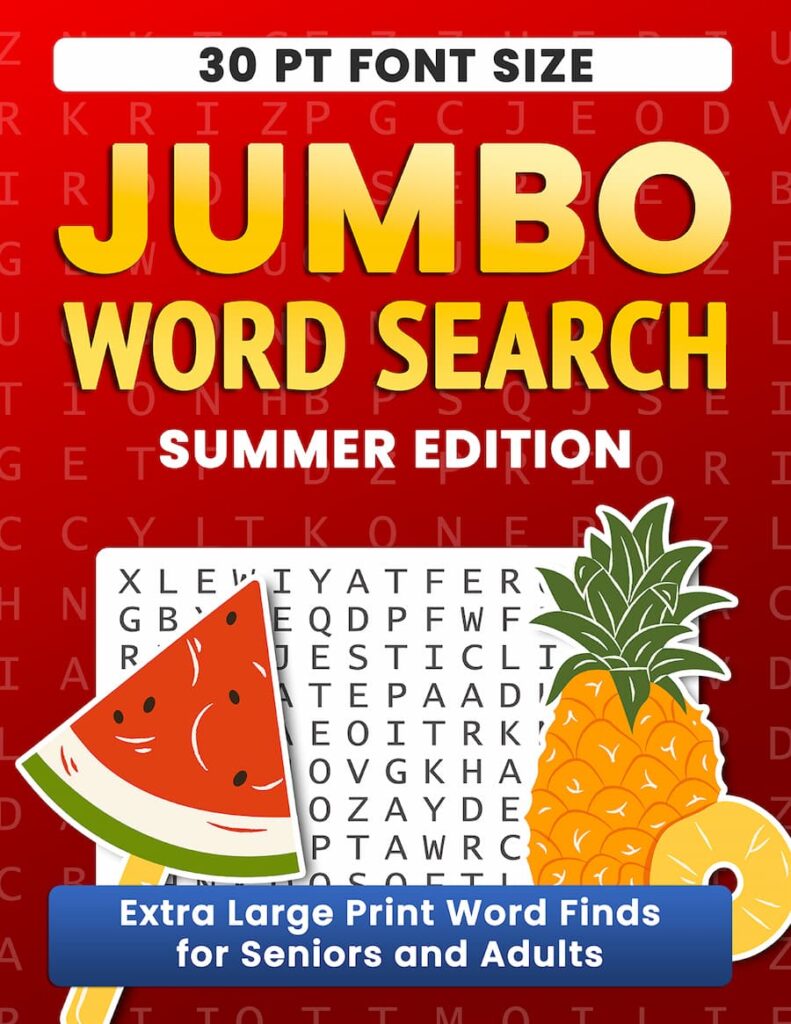 Jumbo Summer Word Search Puzzle Book